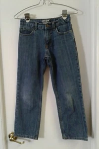 Pantalones de mezclilla para niños Cat & Jack relajados rectos talla 8 ajustables - Imagen 1 de 5