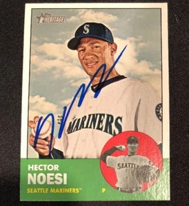 Hector Noesi Mariners Signed Auto Autographed 2012 Topps Heritage Card #315 ~COA - Picture 1 of 5