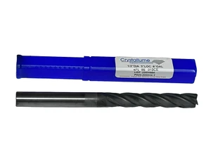 Cristallo 4 Flauti Extra Lungo 6" Quadrato Fine Standard Fresa Diametro 1/2" 0,15CR - Foto 1 di 4