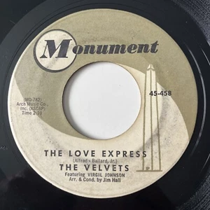 The Velvets Featuring Virgil Johnson – The Love Express 1962 Doo Wop R&B 45 rpm - Imagen 1 de 6
