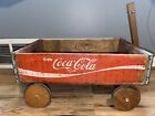 Vintage Coca Cola Wood Crate Wagon 1977