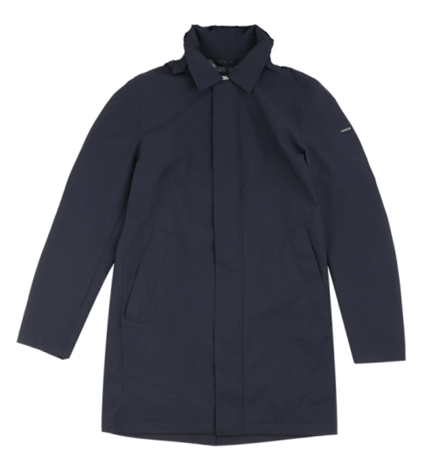 Casaco corta-vento feminino Calvin Klein zíper completo, azul marinho, 2X-grande. - Imagem 1 de 1