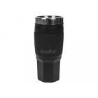 Summit Insulated Mug Black Rubber Finish | Durable & Spill Resistant | 400ml