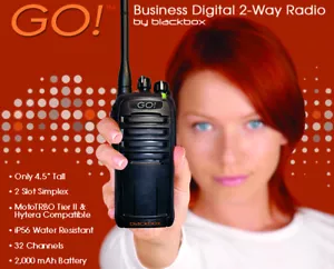 BlackBox Go! UHF 400-470 MHz 32ch Radio digitale impermeabile DMR convenzionale - Foto 1 di 2