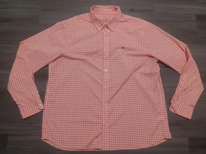 Camisa Ballena Vineyard Vines Para Hombre Naranja Guinga A Cuadros Rendimiento Calce Clásico XL - Imagen 1 de 6