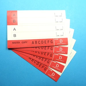 📃 5x TDK D * Aufkleber für Kassetten * Stickers for Cassettes * 1988 - Picture 1 of 3
