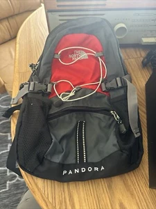 The North Face Pandora Mini Rucksack grau/rot - Bild 1 von 7
