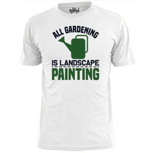 Camiseta para hombre Jardinería Es Paisaje Pintura Flores Plantas Jardín - Imagen 1 de 2