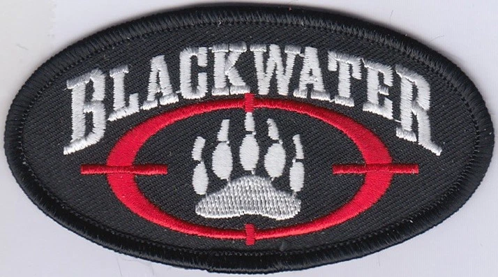 BLACK WATER Embroidered Patches  3.5"x2" iron-on - Image 1 of 1