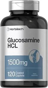 Glucosamine HCl | 1500mg | 120 Caplets | Non-GMO, Gluten Free | by Horbaach - Picture 1 of 7