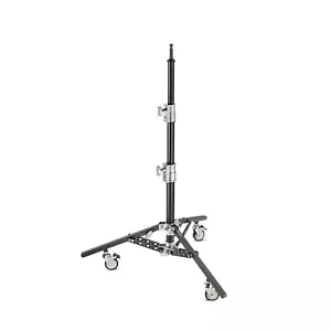 Proaim Support de moniteur roulant double élévation 6,16 pieds avec support 5/8" (TP-MNST-01) - Photo 1/12