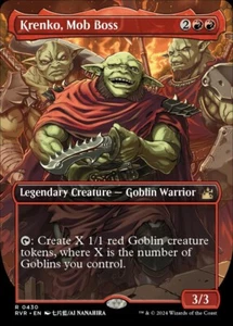 1x Krenko, Mob Boss - ANIME BORDERLESS - Ravnica Remastered - Ships 01/16 MTG - Picture 1 of 1