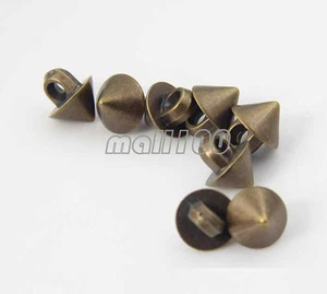 30 piezas Abrigo de botones de vástago de resina de bronce Traje Botón de costura Embellecimiento Artesanal 8 mm - Imagen 1 de 5