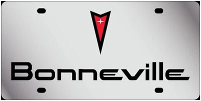 Pontiac Bonneville Stainless Steel License Plate (Chrome) - Image 1 of 2