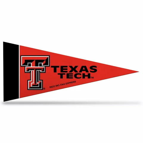 Texas Tech Red Raiders 2-pack of Mini Pennants. Felt. 4" x 9" .    #916 Cover