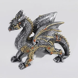 Steampunk Flying Fantasy Dragon Statue Resin Industrial Design BRAND NEW! - Picture 1 of 3