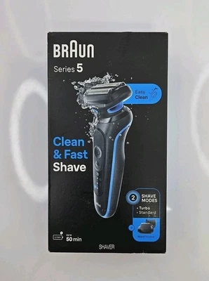 BrAun Series 5 Clean & Fast Shaver 5120s Turbo Standard Beard Trimmer Waterproof - Image 1 of 4