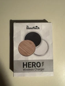 Wooden Wireless Charging Pad for Phone Wood Circle Coaster Style Charger - Picture 1 of 2