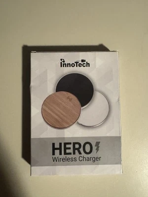 Wooden Wireless Charging Pad for Phone Wood Circle Coaster Style Charger - Image 1 of 2