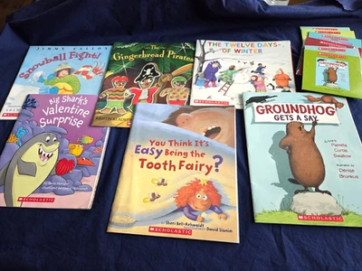 Classroom Listening Center Books with CDs, Lot of 6, Scholastic, Very Good!! Foto 1 de 4