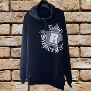 Vintage 2005 WWE Edge Rated R Superstar hoodie -size XL Black And white - Picture 1 of 8