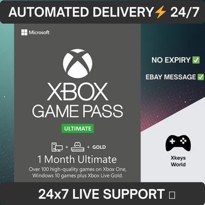 Abbonamento Xbox Game Pass Ultimate 1 mese (solo USA) consegna elettronica - Immagine 1 di 3