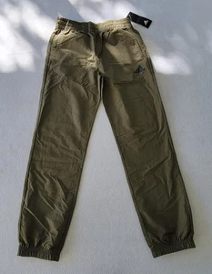 Adidas Color Olive  Cotton Lightweight Joggers Boys Size M ( 10/12 ) - Picture 1 of 8