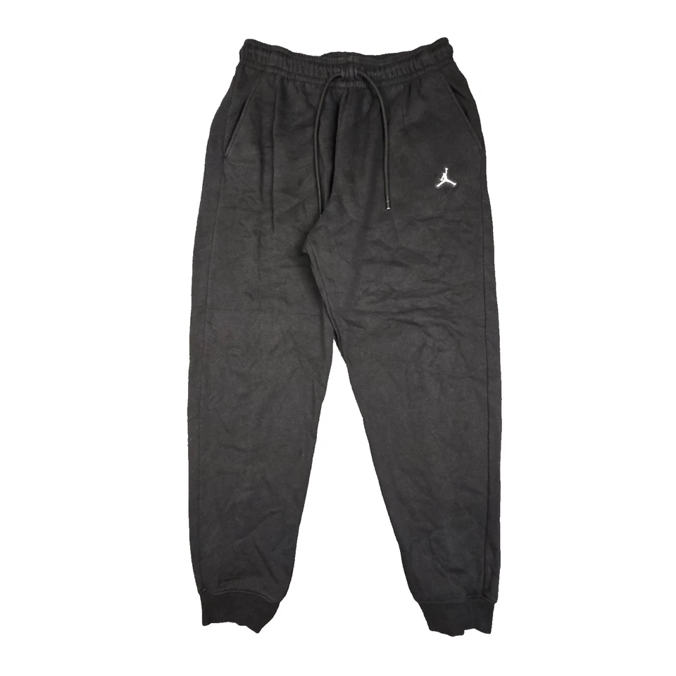 Jordan Pants Mens MEDIUM Black fleece Jogger activewear tapered jumpman Size M - image 1 of 4