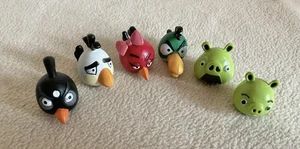 Angry Birds 6 x pvc mini figures collection- Rovio - Lot - each approx 3-4cm - Picture 1 of 5