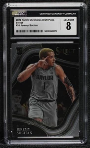 2022-23 Panini Chronicles Draft Picks Select Jeremy Sochan #20 CGC 8 Rookie RC - Picture 1 of 3