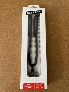 CASETiFY Seil Umhängegurt kompatibel mit den meisten Handys schwarz VERSIEGELT NEU - Bild 1 von 7