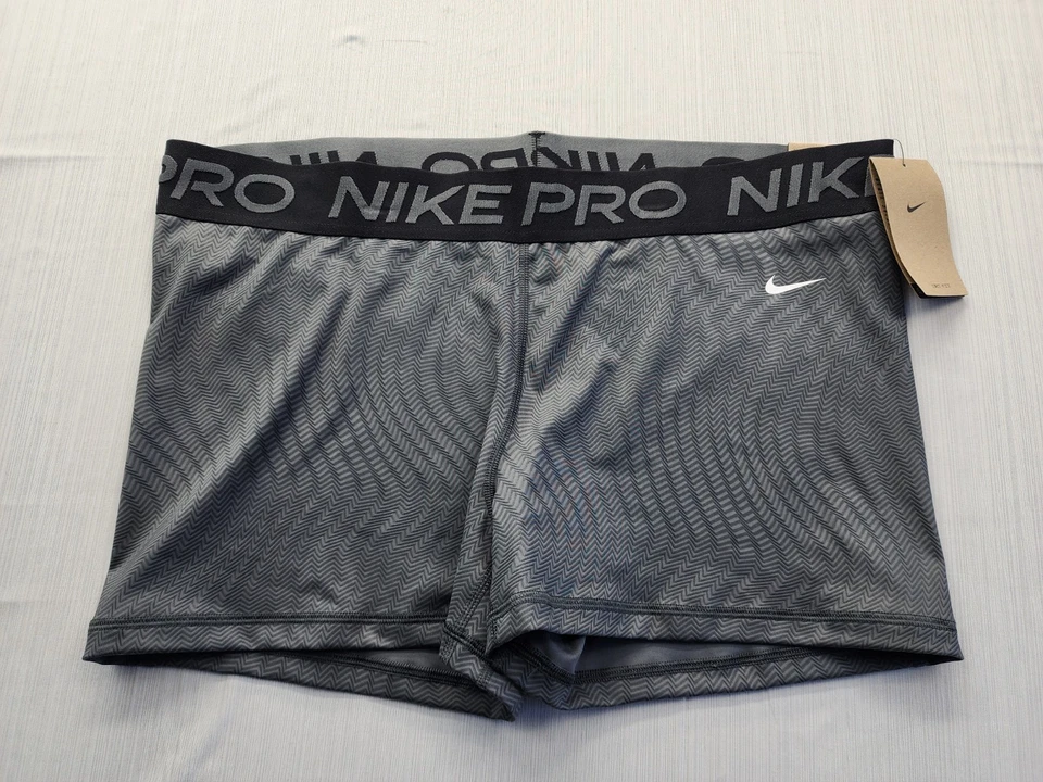 Women's Nike Pro Training Tight Fit High-Rise 3" Shorts DX0059-653 2XL