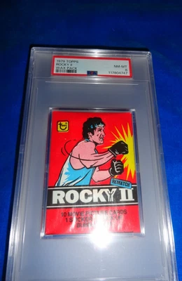 1979 Topps ROCKY II Wax Pack Graded PSA 8 NM-MT - Image 1 of 4