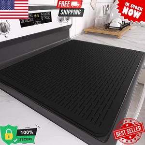Stove Top Cover for Electric Stove 28"x20", Silicone Glass Cooktop Protector Mat - Picture 1 of 7