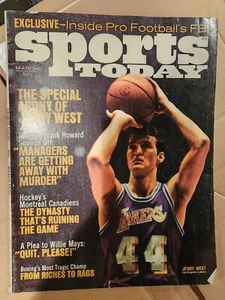 H3 1970 JERRY WEST LAKERS Sports Today March Magazine Basketball - Picture 1 of 4