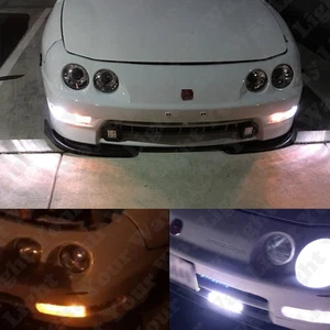 Switchback Parking Signal Light+ White Side Marker LED Bulbs for 94-01 Integra - Picture 1 of 6