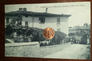 Antike Postkarte Landschaft Italien Lombardei Lecco Torrevilla Brianza Osteria  - Bild 1 von 2