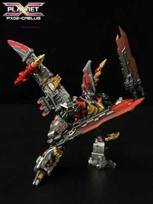 Planet X PX-02M Crelus Swoop Dinobot Metallic Transforms Toy Gift Action Figure - Image 1 of 4