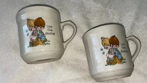 ^VINTAGE    2 QTY    1994 PRECIOUS MOMENTS     "LOVE ONE ANOTHER"  CUP/MUG - Picture 1 of 5