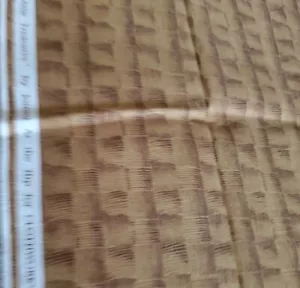 Vnt Sewing Fabric Clothworks Attic Treasures Golden Brown Basket Weave 19x45" - Picture 1 of 4