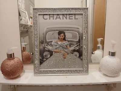 Cartaz de arte de parede designer CoCo impressão presente 8x10 polegadas cinza - Imagem 1 de 4