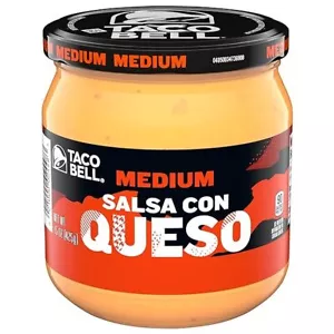 Taco Bell Medium Salsa Con Queso Cheese Dip - Picture 1 of 3