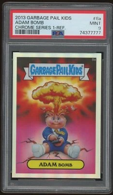 2013 GARBAGE PAIL KIDS CHROME SERIES 1 ADAM BOMB REFRACTOR 8A PSA 9 MINT - Image 1 of 2