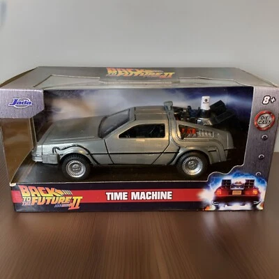 Jada Toys Back To The Future II Time Machine Die Cast Car 1:32 NIB - Image 1 of 4