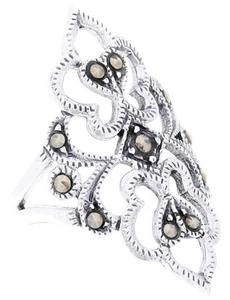 Aine Fairy Feen Markasit Ring 925er Silber Symbol Schmuck - Neu - Bild 1 von 1