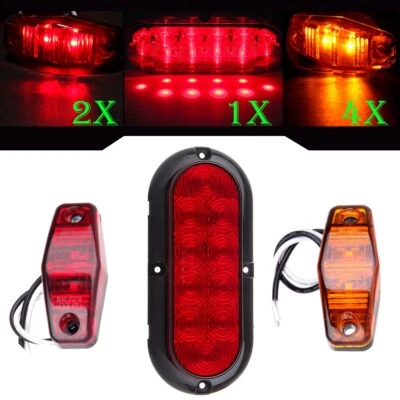 7x Amber Red Side Marker For 2007-2016 Chevrolet Silverado 3500 HD 6.6L - Image 1 of 4