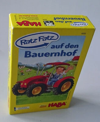 Haba 4606 - Ratz Fatz auf den Bauernhof für 1-6 Spieler 3-12 Jahren Gebraucht - Bild 1 von 3