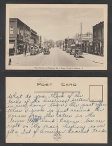Postal Essex Ontario Main Street and Highway No. 3 pub del condado de Essex. PECO - Imagen 1 de 3
