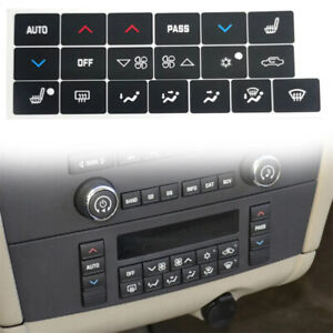 1 Set A/C Climate Control Button Repair Decal Sticker For Buick Lacrosse 2005-09