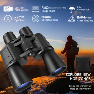 180x100 HD Binoculars Tactical Zoom Day&Low Night Outdoor Hunting Camping - Picture 1 of 17